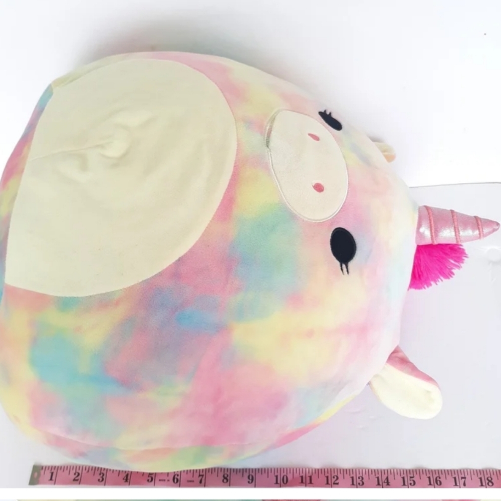 Squishmallow Unicorn Tie Dye Multicolor 18 Inch - Picture 7 of 8